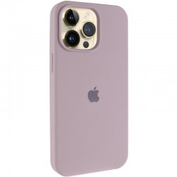 Чохол Silicone Case (AA) Logo with MagSafe для Apple iPhone 14 Pro (6.1")  Сірий / Lavender - 00000080639_10