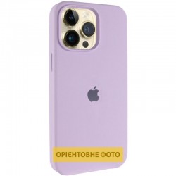 Чохол Silicone Case (AA) Logo with MagSafe для Apple iPhone 16 (6.1")  Бузковий / Lilac - 00000080644_12