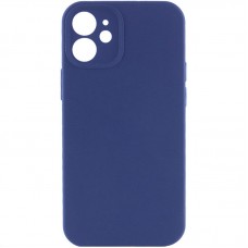 Чохол Silicone Case Full Camera Protective (AA) NO LOGO для Apple iPhone 12 (6.1")  Синій / Deep navy - 00000070224_22