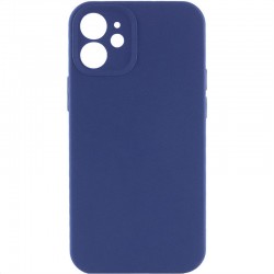 Чохол Silicone Case Full Camera Protective (AA) NO LOGO для Apple iPhone 12 (6.1")  Синій / Deep navy - 00000070224_22