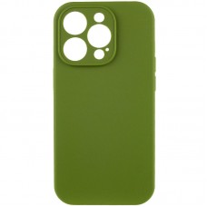 Чохол Silicone Case Full Camera Protective (AA) NO LOGO для Apple iPhone 14 Pro (6.1")  Зелений / Dark Olive - 00000070231_9