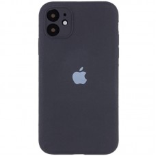 Чохол Silicone Case Full Camera Protective (AA) для Apple iPhone 12 (6.1")  Сірий / Dark Gray - 00000042250_26