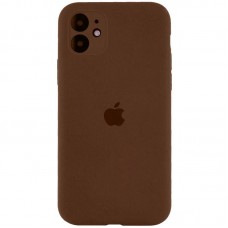 Чохол Silicone Case Full Camera Protective (AA) для Apple iPhone 12 (6.1")  Коричневий / Brown - 00000042250_56
