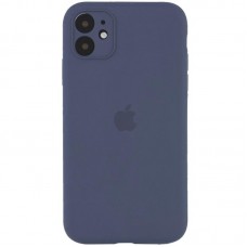 Чохол Silicone Case Full Camera Protective (AA) для Apple iPhone 12 (6.1")  Сірий / Lavender Gray - 00000042250_14