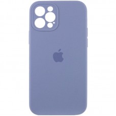 Чохол Silicone Case Full Camera Protective (AA) для Apple iPhone 12 Pro Max (6.7")  Сірий / Lavender Gray - 00000042253_15