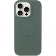 Чохол Silicone Case Full Protective (AA) NO LOGO with MagSafe для Apple iPhone 13 Pro (6.1")  Зелений / Pine green - 00000076448_10