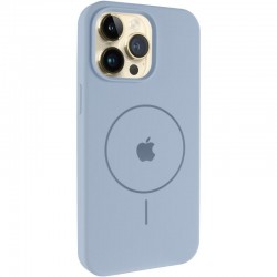 Чохол Silicone Case Full Protective (AA) V2 with MagSafe для Apple iPhone 12 Pro / 12 (6.1")  Блакитний / Lilac Blue - 00000080651_4