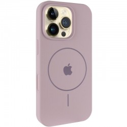 Чохол Silicone Case Full Protective (AA) V2 with MagSafe для Apple iPhone 16 Pro Max (6.9")  Сірий / Lavender - 00000080664_10