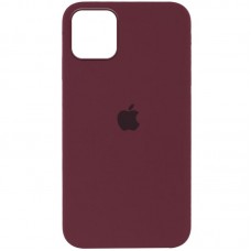 Чохол Silicone Case Full Protective (AA) для Apple iPhone 12 Pro Max (6.7")  Бордовий / Plum - 00000038663_73