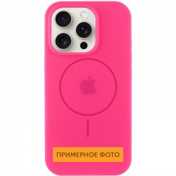 Чохол Silicone Case Full Protective (AA) with MagSafe для Apple iPhone 16 (6.1")  Рожевий / Barbie pink - 00000076438_17