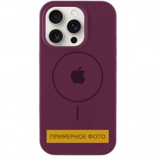 Чохол Silicone Case Full Protective (AA) with MagSafe для Apple iPhone 16 Plus (6.7")  Бордовий / Plum - 00000076439_5