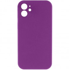 Чохол Silicone Case Square Full Camera Protective (AA) NOLOGO для Apple iPhone 11 (6.1")  Фіолетовий / Grape - 00000072154_25