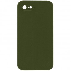 Чохол Silicone Case Square Full Camera Protective (AA) NOLOGO для Apple iPhone 7/8/SE (2020) (4.7")  Зелений / Dark Olive - 00000072149_10