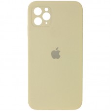 Чохол Silicone Case Square Full Camera Protective (AA) для Apple iPhone 11 Pro (5.8")  Жовтий / Mellow Yellow - 00000040235_29