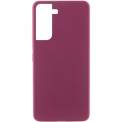 Чохол Silicone Cover Lakshmi (AAA) для Samsung Galaxy S21 FE  Бордовий / Plum - 00000068427_1