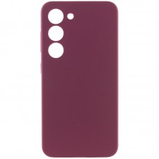 Чохол Silicone Cover Lakshmi Full Camera (AAA) для Samsung Galaxy S22  Бордовий / Plum - 00000066999_1