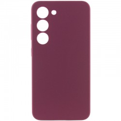 Чохол Silicone Cover Lakshmi Full Camera (AAA) для Samsung Galaxy S22  Бордовий / Plum - 00000066999_1