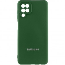 Чохол Silicone Cover Lakshmi Full Camera (AAA) with Logo для Samsung Galaxy A12  Зелений / Cyprus Green - 00000085728_5