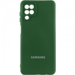 Чохол Silicone Cover Lakshmi Full Camera (AAA) with Logo для Samsung Galaxy A12  Зелений / Cyprus Green - 00000085728_5