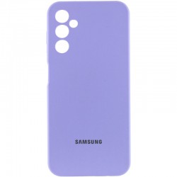 Чохол Silicone Cover Lakshmi Full Camera (AAA) with Logo для Samsung Galaxy A24 4G  Бузковий / Dasheen - 00000071856_4