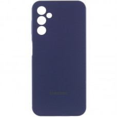 Чохол Silicone Cover Lakshmi Full Camera (AAA) with Logo для Samsung Galaxy A24 4G  Темно-синій / Midnight blue - 00000071856_5
