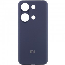 Чохол Silicone Cover Lakshmi Full Camera (AAA) with Logo для Xiaomi Redmi Note 13 Pro 4G  Темно-синій / Midnight blue - 00000071867_7