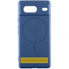 Чохол Silicone Cover Lakshmi Full Camera (AA) with MagFit для Google Pixel 9a  Синій / Navy blue - 00000080422_5
