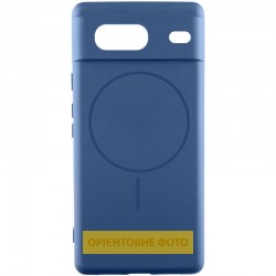 Чохол Silicone Cover Lakshmi Full Camera (AA) with MagFit для Google Pixel 9a  Синій / Navy blue - 00000080422_5