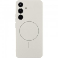 Чохол Silicone Cover Lakshmi Full Camera (AA) with MagFit для Samsung Galaxy S25+  Білий / White - 00000078243_1