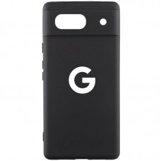 Чохол Silicone Cover Lakshmi Full Camera (AA) with logo для Google Pixel 7a  Чорний / Black - 00000078167_1