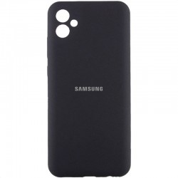 Чохол Silicone Cover Lakshmi Full Camera (AA) with logo для Samsung Galaxy A06  Чорний / Black - 00000078175_1