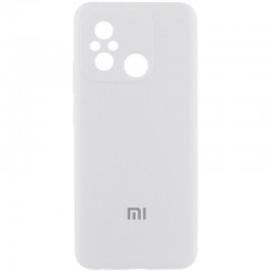 Чохол Silicone Cover Lakshmi Full Camera (AA) with logo для Xiaomi Redmi 12C / Poco C55  Білий / White - 00000078184_2