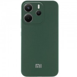 Чохол Silicone Cover Lakshmi Full Camera (AA) with logo для Xiaomi Redmi Note 14 4G (Europe version)  Зелений / Dark green - 00000078980_2
