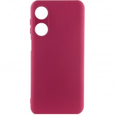 Чохол Silicone Cover Lakshmi Full Camera (A) для Oppo A38 / A18  Бордовий / Marsala - 00000068995_1