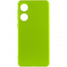 Чохол Silicone Cover Lakshmi Full Camera (A) для Oppo A58 4G  Салатовий / Neon Green - 00000066924_7