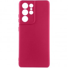 Чохол Silicone Cover Ummi Lakshmi Full Camera (AA) для Samsung Galaxy S22 Ultra  Бордовий / Marsala - 00000082234_2
