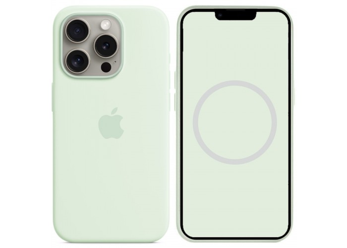 Чохол Silicone case (AAA) with Magsafe and Animation для Apple iPhone 15 Pro (6.1