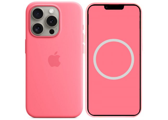 Чохол Silicone case (AAA) with Magsafe and Animation для Apple iPhone 15 Pro (6.1