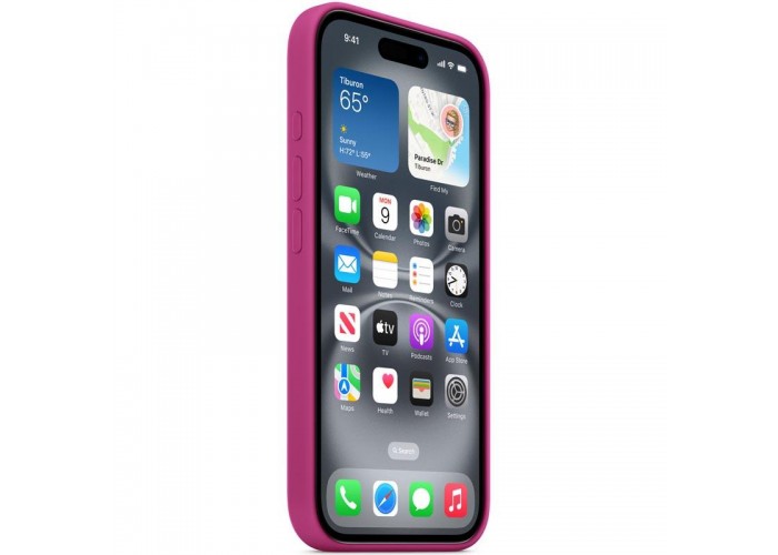 Чохол Silicone case (AAA) with Magsafe and Animation для Apple iPhone 16 Pro Max (6.9
