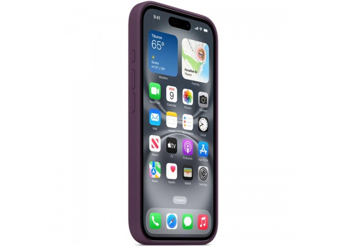 Чохол Silicone case (AAA) with Magsafe and Animation для Apple iPhone 16 Pro Max (6.9