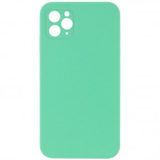 Чохол Silicone Case Square Full Camera Protective (AA) NOLOGO для Apple iPhone 11 Pro Max (6.5")  Зелений / Spearmint - 00000072156_11