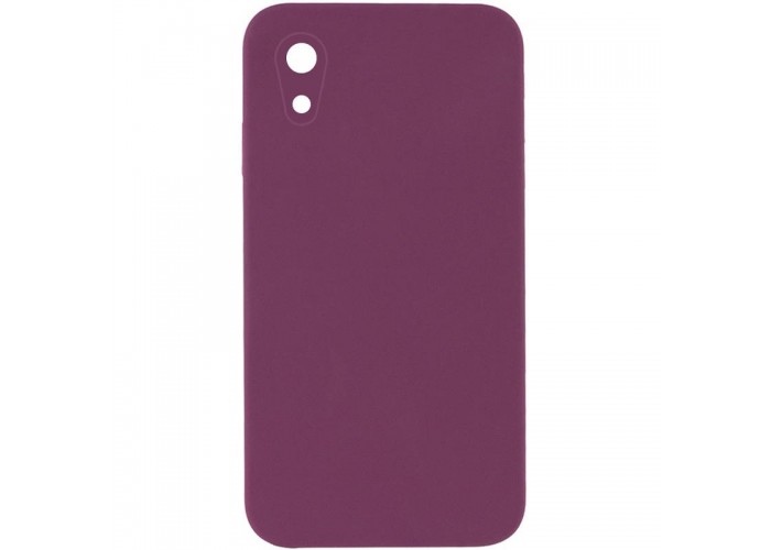 Чохол Silicone Case Square Full Camera Protective (AA) NOLOGO для Apple iPhone XR (6.1