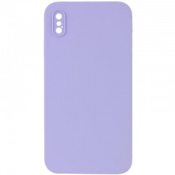 Чохол Silk Square Full Camera Protective (AA) NO LOGO для Apple iPhone X / XS (5.8")  Бузковий / Dasheen - 00000072151_23
