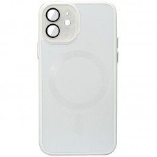 Чохол TPU+Glass Sapphire Midnight with MagSafe для Apple iPhone 12 (6.1")  Білий / White - 00000065443_1