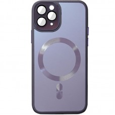 Чохол TPU+Glass Sapphire Midnight with MagSafe для Apple iPhone 12 Pro Max (6.7")  Фіолетовий / Deep Purple - 00000065445_9