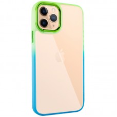Чохол TPU+PC Fresh sip series для Apple iPhone 11 Pro (5.8")  Бірюзовий / Лимонний - 00000055597_1