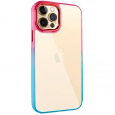 Чохол TPU+PC Fresh sip series для Apple iPhone 12 Pro Max (6.7")  Бірюзовий / Рожевий - 00000055232_3