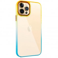 Чохол TPU+PC Fresh sip series для Apple iPhone 12 Pro Max (6.7")  Бірюзовий / Помаранчевий - 00000055232_2
