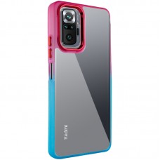 Чохол TPU+PC Fresh sip series для Xiaomi Redmi Note 10 Pro / 10 Pro Max  Бірюзовий / Рожевий - 00000055606_3