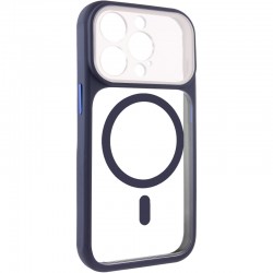 Чохол TPU+PC GETMAN Moon Clear with MagSafe для Apple iPhone 14 Pro Max (6.7")  Blue - 00000084768_2